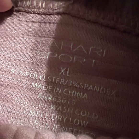 NWT TAHARI SPORT PULL OVER,  Mauve color - Picture 3 of 4